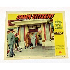 Damn Citizen 1958 Lobby Cards Movie Posters Keith Andes Maggie Hayes Crime‎ Noir